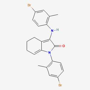 3-(4-BROMO-2-METHYLANILINO)-1-(4-BROMO-2-METHYLPHENYL)-1,4,5,6-TETRAHYDRO-2H-INDOL-2-ONE