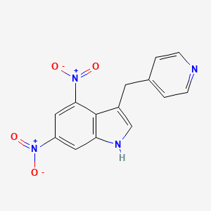 4,6-dinitro-3-(pyridin-4-ylmethyl)-1H-indole