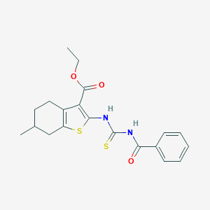 Ethyl 2-{[(benzoylamino)carbothioyl]amino}-6-methyl-4,5,6,7-tetrahydro-1-benzothiophene-3-carboxylate