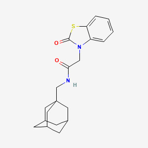 N-(1-adamantylmethyl)-2-(2-oxo-1,3-benzothiazol-3(2H)-yl)acetamide