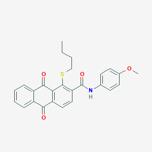 1-(butylsulfanyl)-N-(4-methoxyphenyl)-9,10-dioxo-9,10-dihydroanthracene-2-carboxamide