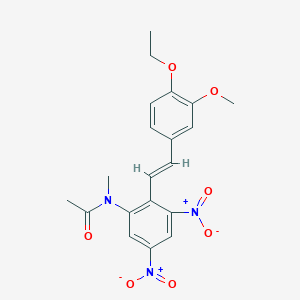 N-{2-[(E)-2-(4-ETHOXY-3-METHOXYPHENYL)VINYL]-3,5-DINITROPHENYL}-N-METHYLACETAMIDE