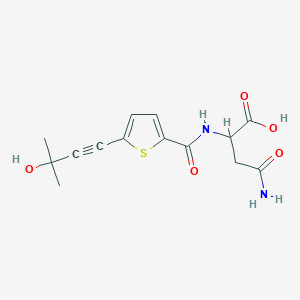 N~2~-{[5-(3-hydroxy-3-methylbut-1-yn-1-yl)-2-thienyl]carbonyl}asparagine