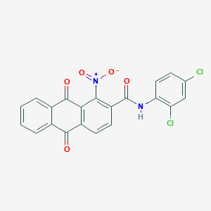 N-(2,4-DICHLOROPHENYL)-1-NITRO-9,10-DIOXO-9,10-DIHYDRO-2-ANTHRACENECARBOXAMIDE