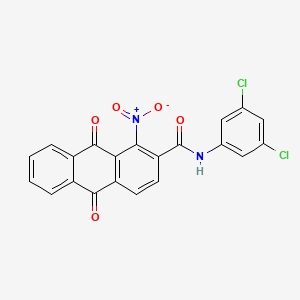 N-(3,5-DICHLOROPHENYL)-1-NITRO-9,10-DIOXO-9,10-DIHYDRO-2-ANTHRACENECARBOXAMIDE