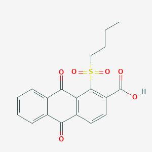 1-(butylsulfonyl)-9,10-dioxo-9,10-dihydro-2-anthracenecarboxylic acid