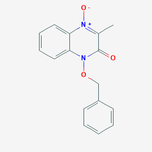 molecular formula C16H14N2O3 B430971 1-(benzyloxy)-3-methylquinoxalin-2(1H)-one 4-oxide CAS No. 371932-73-9