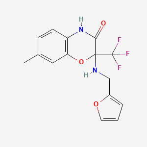 2-[(2-furylmethyl)amino]-7-methyl-2-(trifluoromethyl)-2H-1,4-benzoxazin-3(4H)-one