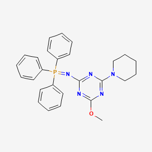 2-METHOXY-4-(1-PIPERIDINYL)-6-[(TRIPHENYLPHOSPHORANYLIDENE)AMINO]-1,3,5-TRIAZINE