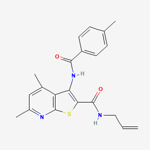 4,6-DIMETHYL-3-(4-METHYLBENZAMIDO)-N-(PROP-2-EN-1-YL)THIENO[2,3-B]PYRIDINE-2-CARBOXAMIDE