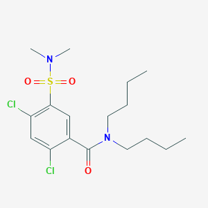 N,N-dibutyl-2,4-dichloro-5-(dimethylsulfamoyl)benzamide