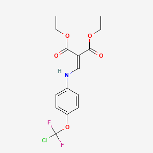 DIETHYL 2-({4-[CHLORO(DIFLUORO)METHOXY]ANILINO}METHYLENE)MALONATE