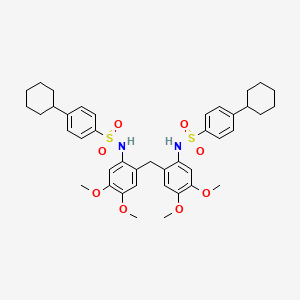 N,N'-[methylenebis(4,5-dimethoxy-2,1-phenylene)]bis(4-cyclohexylbenzenesulfonamide)