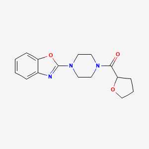 [4-(1,3-BENZOXAZOL-2-YL)PIPERAZINO](TETRAHYDRO-2-FURANYL)METHANONE