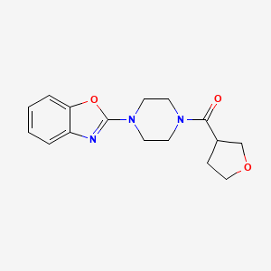 [4-(1,3-BENZOXAZOL-2-YL)PIPERAZINO](TETRAHYDRO-3-FURANYL)METHANONE