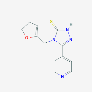 molecular formula C12H10N4OS B430986 4-(2-furanylmethyl)-3-pyridin-4-yl-1H-1,2,4-triazole-5-thione CAS No. 352661-33-7