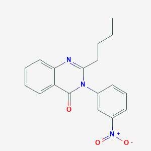 molecular formula C18H17N3O3 B430990 2-butyl-3-(3-nitrophenyl)quinazolin-4(3H)-one 