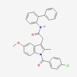 N-biphenyl-2-yl-2-[1-(4-chlorobenzoyl)-5-methoxy-2-methyl-1H-indol-3-yl]acetamide