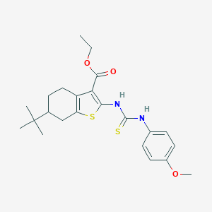 Ethyl 6-tert-butyl-2-[(4-methoxyphenyl)carbamothioylamino]-4,5,6,7-tetrahydro-1-benzothiophene-3-carboxylate