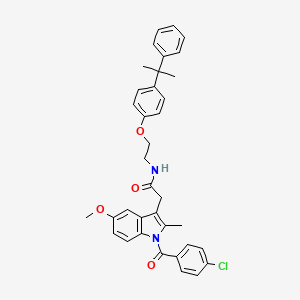 2-[1-(4-CHLOROBENZOYL)-5-METHOXY-2-METHYL-1H-INDOL-3-YL]-N-{2-[4-(2-PHENYLPROPAN-2-YL)PHENOXY]ETHYL}ACETAMIDE