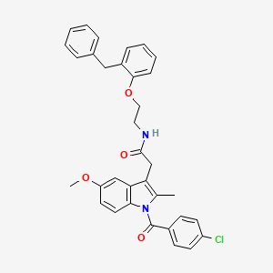 N-[2-(2-benzylphenoxy)ethyl]-2-[1-(4-chlorobenzoyl)-5-methoxy-2-methyl-1H-indol-3-yl]acetamide