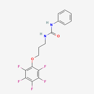 N-[3-(2,3,4,5,6-PENTAFLUOROPHENOXY)PROPYL]-N'-PHENYLUREA