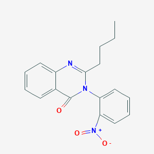 molecular formula C18H17N3O3 B431000 2-butyl-3-(2-nitrophenyl)quinazolin-4(3H)-one 