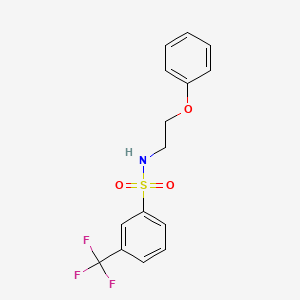 N-(2-phenoxyethyl)-3-(trifluoromethyl)benzenesulfonamide