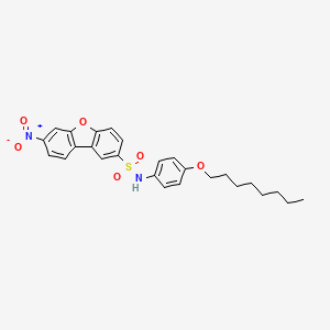 7-nitro-N-[4-(octyloxy)phenyl]dibenzo[b,d]furan-2-sulfonamide