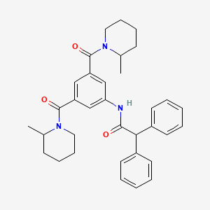 N-{3,5-bis[(2-methylpiperidin-1-yl)carbonyl]phenyl}-2,2-diphenylacetamide