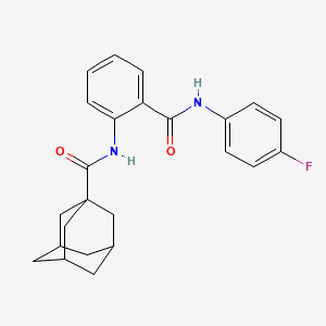 N-{2-[(4-FLUOROPHENYL)CARBAMOYL]PHENYL}ADAMANTANE-1-CARBOXAMIDE