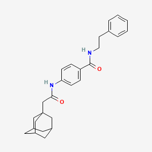 4-[2-(ADAMANTAN-1-YL)ACETAMIDO]-N-(2-PHENYLETHYL)BENZAMIDE