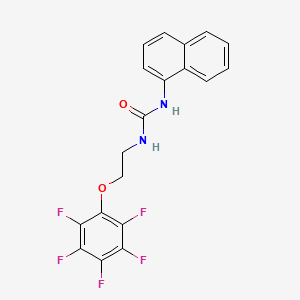 1-naphthalen-1-yl-3-[2-(pentafluorophenoxy)ethyl]urea