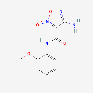 4-AMINO-3-[(2-METHOXYPHENYL)CARBAMOYL]-1,2,5-OXADIAZOL-2-IUM-2-OLATE