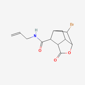 molecular formula C12H14BrNO3 B4310079 N-ALLYL-6-BROMO-2-OXOHEXAHYDRO-2H-3,5-METHANOCYCLOPENTA[B]FURAN-7-CARBOXAMIDE 