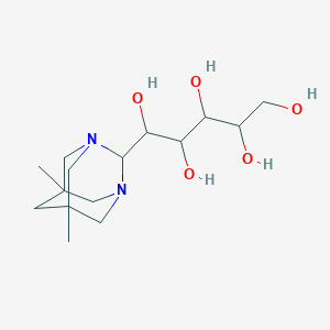 1-C-(5,7-dimethyl-1,3-diazatricyclo[3.3.1.1~3,7~]dec-2-yl)pentitol