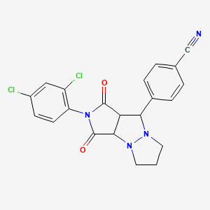 4-[2-(2,4-dichlorophenyl)-1,3-dioxooctahydro-5H-pyrazolo[1,2-a]pyrrolo[3,4-c]pyrazol-9-yl]benzonitrile