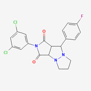 2-(3,5-dichlorophenyl)-9-(4-fluorophenyl)tetrahydro-5H-pyrazolo[1,2-a]pyrrolo[3,4-c]pyrazole-1,3(2H,3aH)-dione