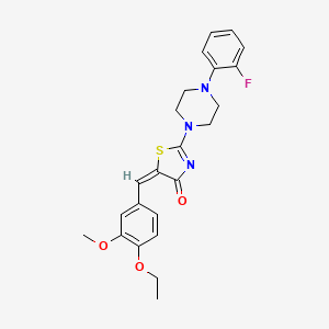 5-(4-ethoxy-3-methoxybenzylidene)-2-[4-(2-fluorophenyl)piperazin-1-yl]-1,3-thiazol-4(5H)-one