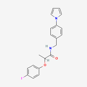 2-(4-IODOPHENOXY)-N-{[4-(1H-PYRROL-1-YL)PHENYL]METHYL}PROPANAMIDE