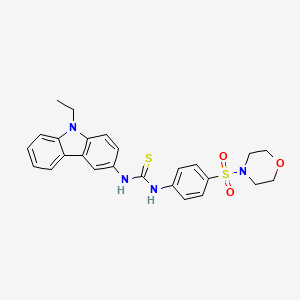 N-(9-ETHYL-9H-CARBAZOL-3-YL)-N'-[4-(MORPHOLINOSULFONYL)PHENYL]THIOUREA