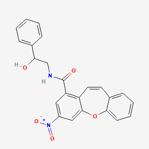 N-(2-hydroxy-2-phenylethyl)-3-nitrodibenzo[b,f]oxepine-1-carboxamide