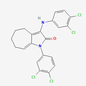 3-(3,4-DICHLOROANILINO)-1-(3,4-DICHLOROPHENYL)-4,5,6,7-TETRAHYDROCYCLOHEPTA[B]PYRROL-2(1H)-ONE