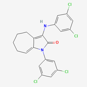 3-(3,5-DICHLOROANILINO)-1-(3,5-DICHLOROPHENYL)-4,5,6,7-TETRAHYDROCYCLOHEPTA[B]PYRROL-2(1H)-ONE