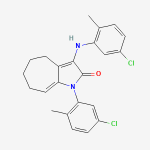 3-(5-CHLORO-2-METHYLANILINO)-1-(5-CHLORO-2-METHYLPHENYL)-4,5,6,7-TETRAHYDROCYCLOHEPTA[B]PYRROL-2(1H)-ONE