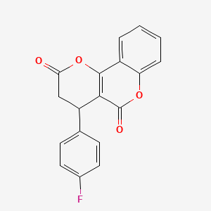 4-(4-fluorophenyl)-3,4-dihydro-2H,5H-pyrano[3,2-c]chromene-2,5-dione