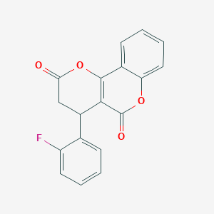 4-(2-fluorophenyl)-3,4-dihydro-2H,5H-pyrano[3,2-c]chromene-2,5-dione