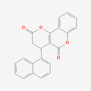 molecular formula C22H14O4 B4310430 4-(1-naphthyl)-3,4-dihydro-2H,5H-pyrano[3,2-c]chromene-2,5-dione 