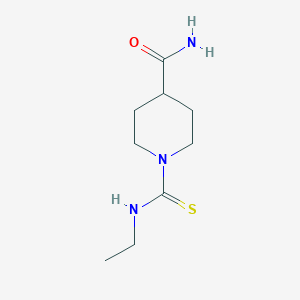 molecular formula C9H17N3OS B431051 1-(Ethylcarbamothioyl)piperidine-4-carboxamide CAS No. 333758-68-2