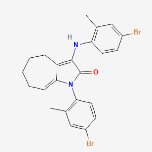 3-(4-BROMO-2-METHYLANILINO)-1-(4-BROMO-2-METHYLPHENYL)-4,5,6,7-TETRAHYDROCYCLOHEPTA[B]PYRROL-2(1H)-ONE